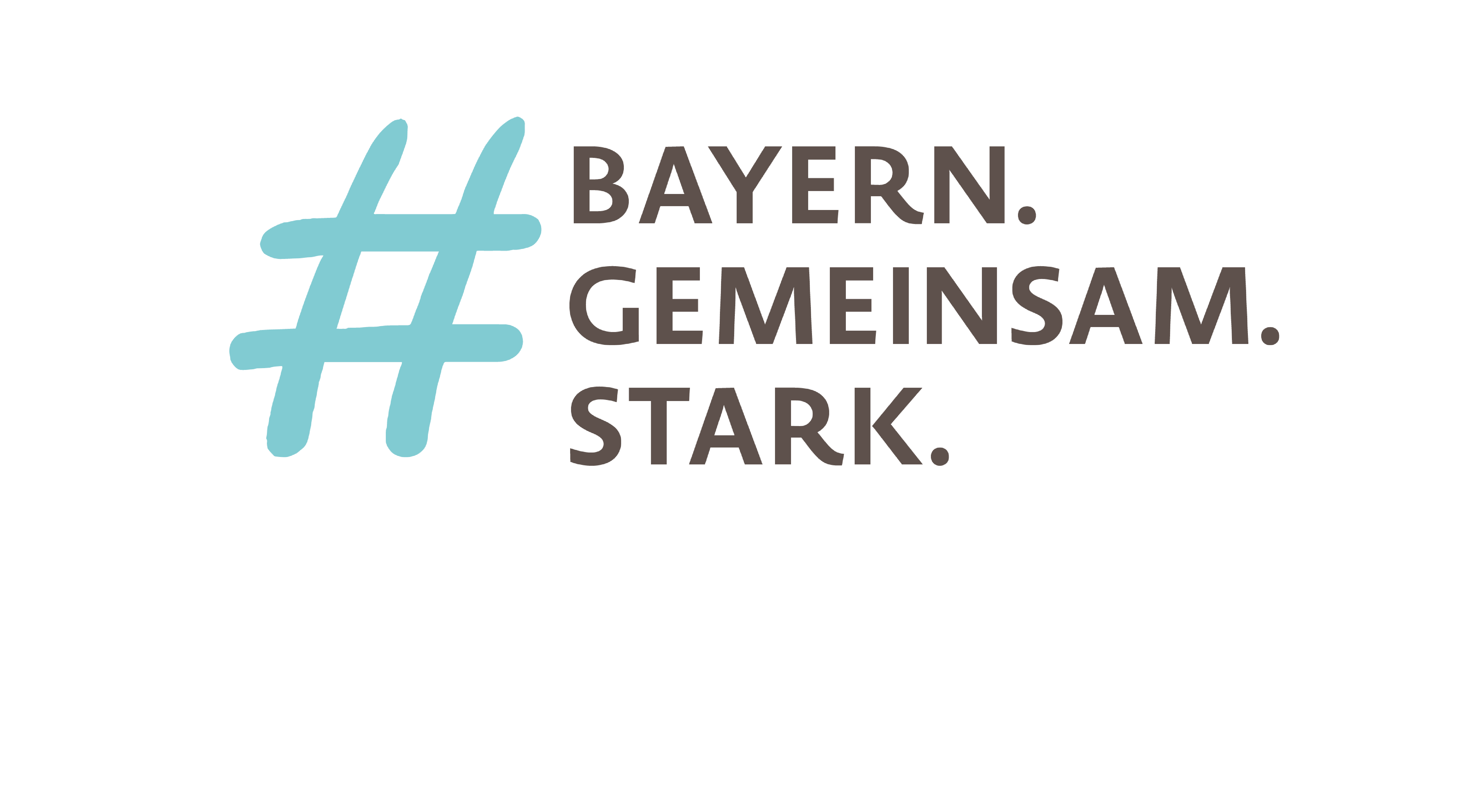 Hashtag Bayern. Gemeinsam. Stark.