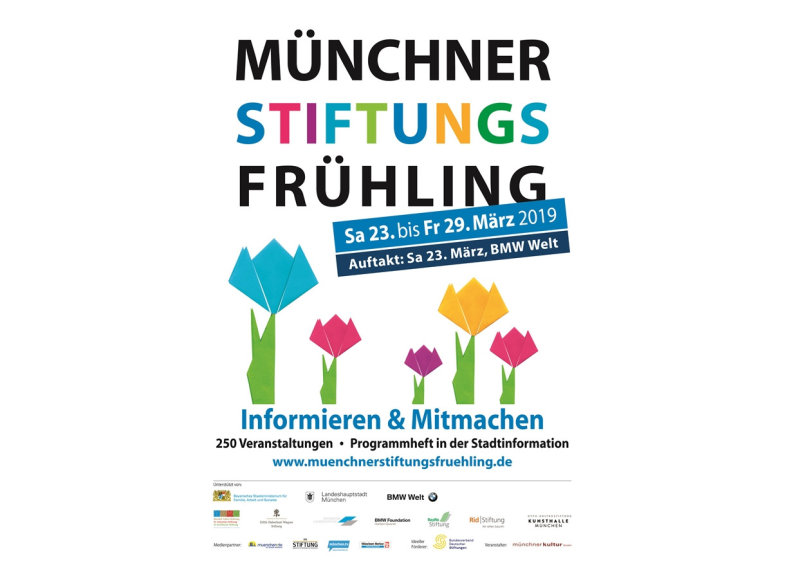 Plakat zum Münchner Stiftungsfrühling