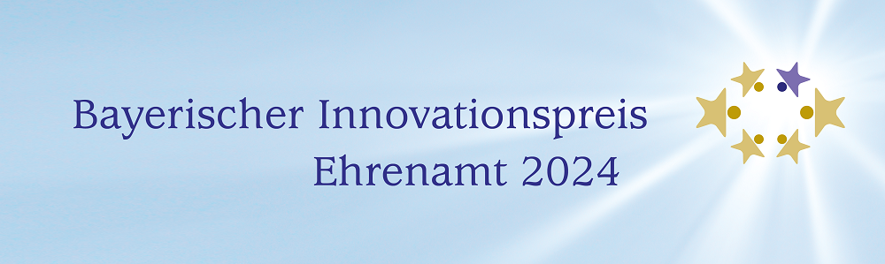 Logo "Bayerischer Innovationspreis Ehrenamt 2024"