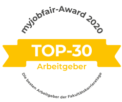 Myjobfair Award 2020 Top30 Arbeitgeber