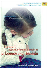 Foto: Broschüre „Gewalt gegen Kinder und Jugendliche“.