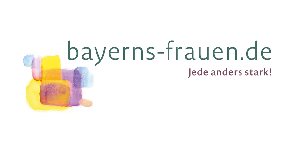 Logo Bayerns Frauen - Jede anders stark!