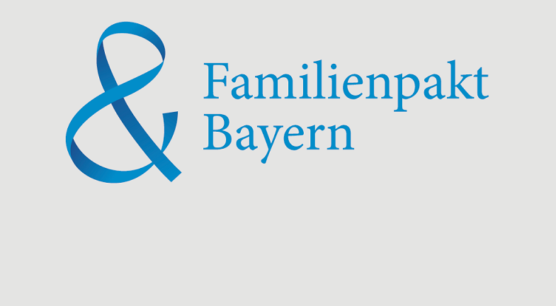 Zu sehen das Logo Familienpakt Bayern