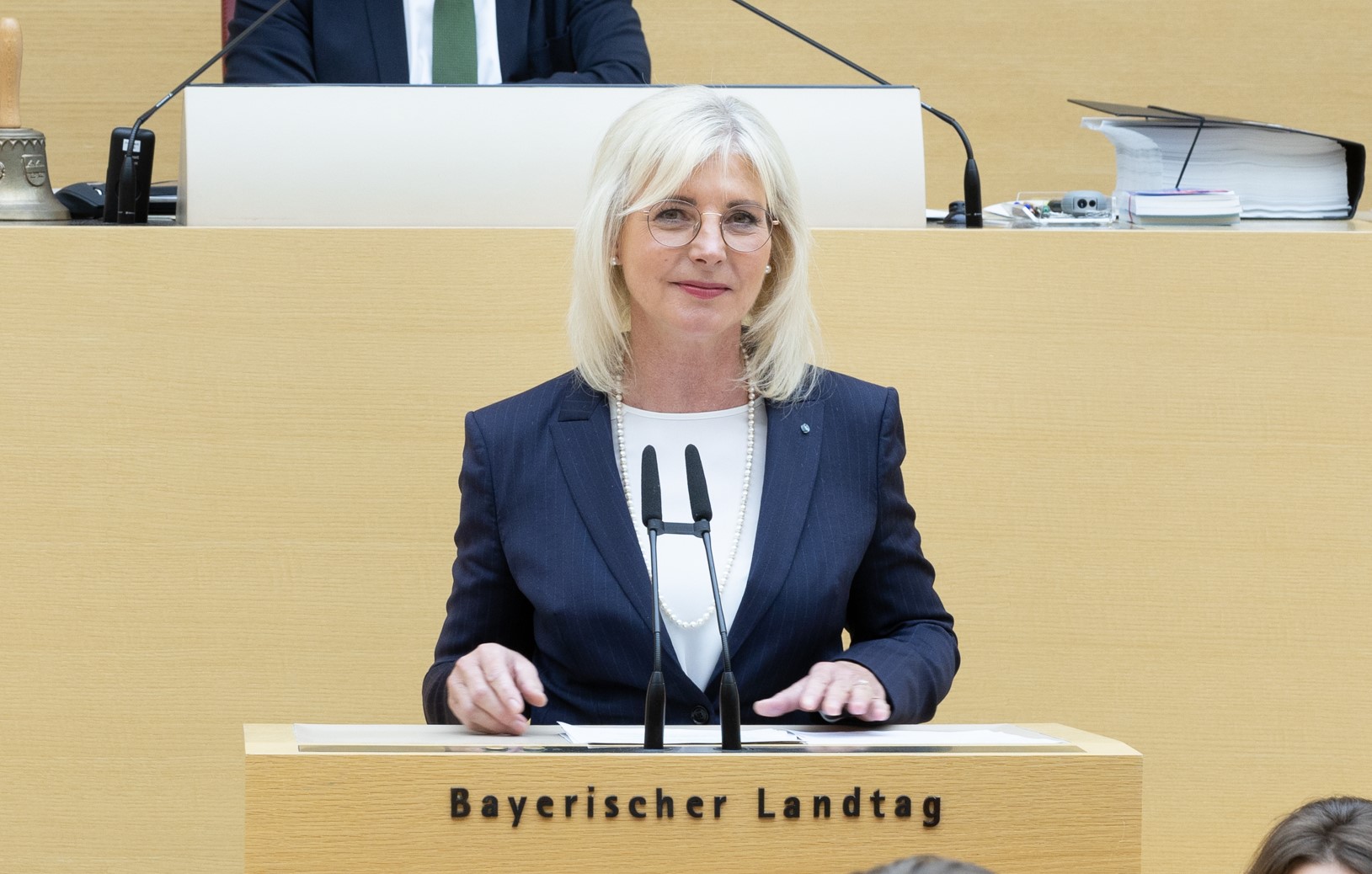 Sozialministerin Ulrike Scharf bei ihrer Rede im Landtag