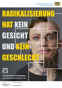 Plakat der Initiative Geschlecht und Radikalisierung