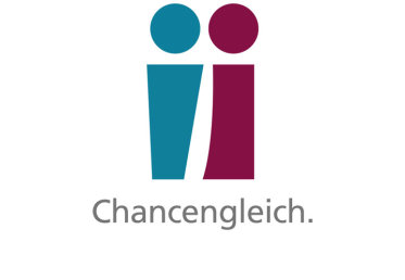 Vergrößerungsansichten für Bild: Logo für Gleichstellungspolitik Bayern, mit Unterzeile „Chancengleich“. 